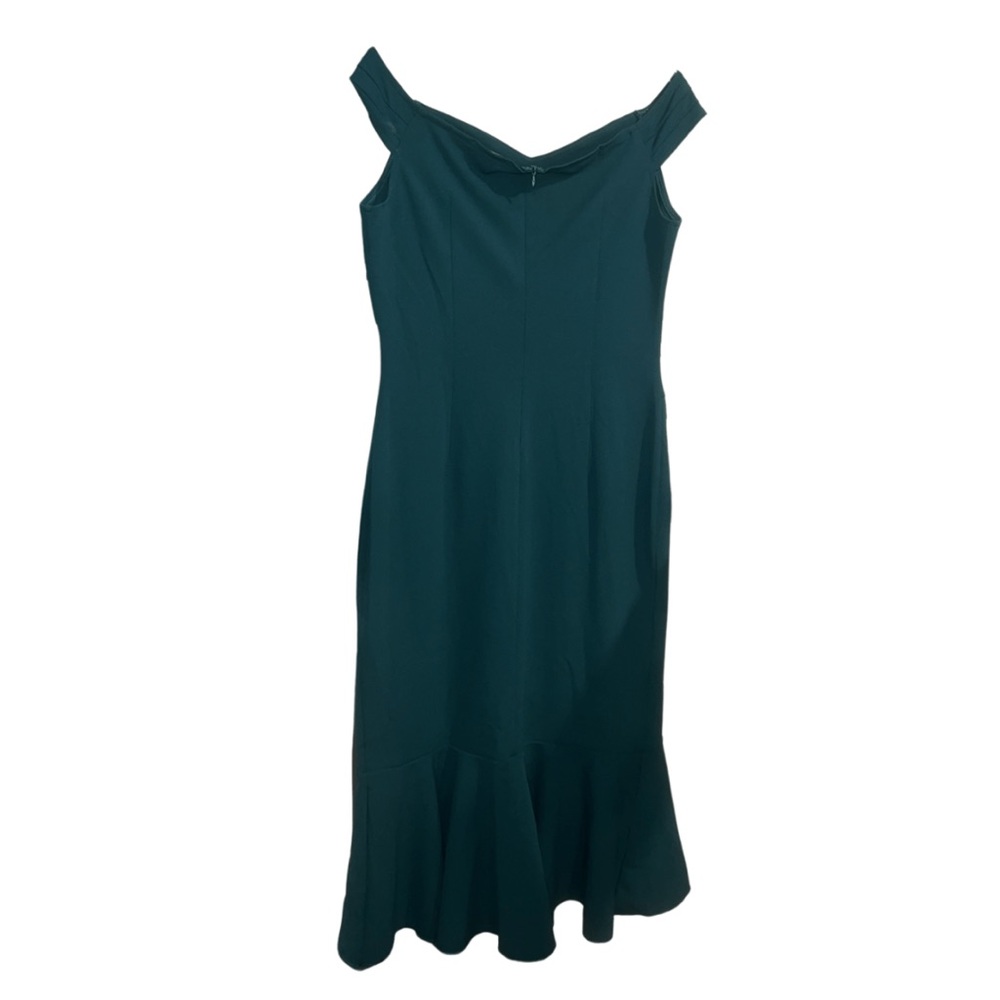 🆕Green Knitee Off The Shoulder Dress - Picture 3 of 4